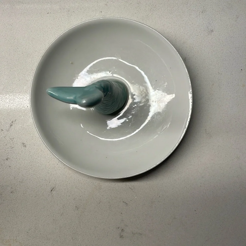 Blue and teal mermaid ring dish